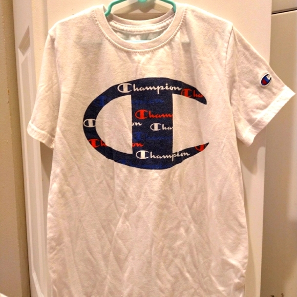 Boys Champion classic tee all large logo print - Picture 1 of 1